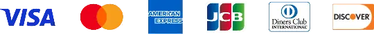 利用できるクレジットカード:VISA,Mastercard,AMERICAN EXPRESS,Diners Club,DISCOVER