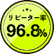 リピーター率96.8％