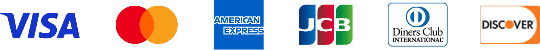 利用できるクレジットカード:VISA,Mastercard,AMERICAN EXPRESS,Diners Club,DISCOVER