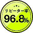 リピーター率96.8%