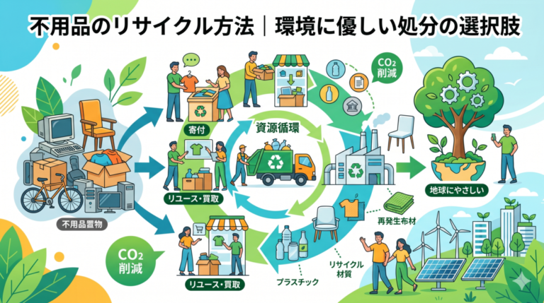 不用品のリサイクル方法｜環境に優しい処分の選択肢