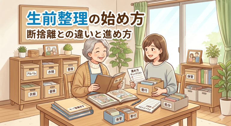 生前整理の始め方｜断捨離との違いと進め方