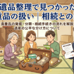 遺品整理で見つかった貴重品の扱い｜相続との関係