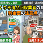 ぼったくり不用品回収業者の見分け方｜料金面の注意点