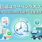 不用品回収はクーリングオフできる？適用条件・8日以内の手続き・返金請求を解説