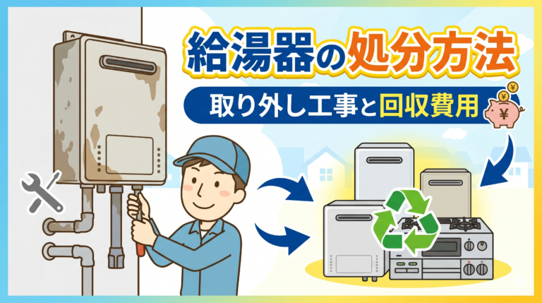 給湯器の処分方法と取り外し費用｜回収・撤去の注意点