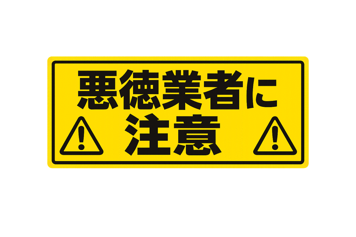 「無料回収」「巡回トラック」をうたう業者に注意する