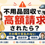 払う前に止めて！不用品回収の高額請求、正しい相談先と全額返金を勝ち取る手順