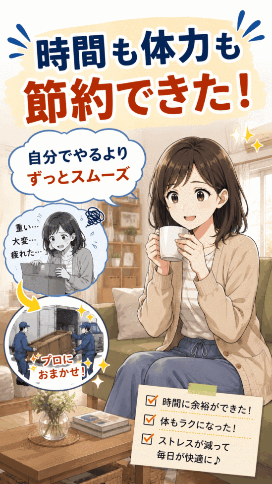 不用品回収の料金が不安で頼みにくい女性の漫画