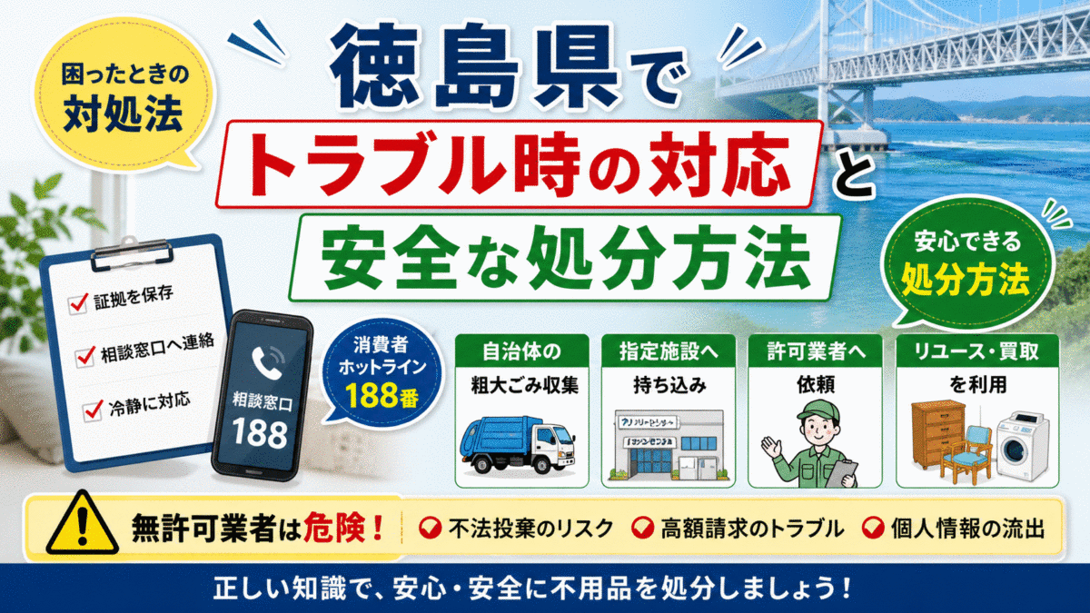 トラブル時の対応と安全な処分方法